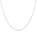 Chaîne gourmette en argent sterling de 1 mm, 40 à 61 cm