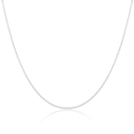 Chaîne en argent sterling de 2 mm, 40 à 61 cm