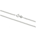 Chaîne en argent sterling de 2 mm, 40 à 61 cm