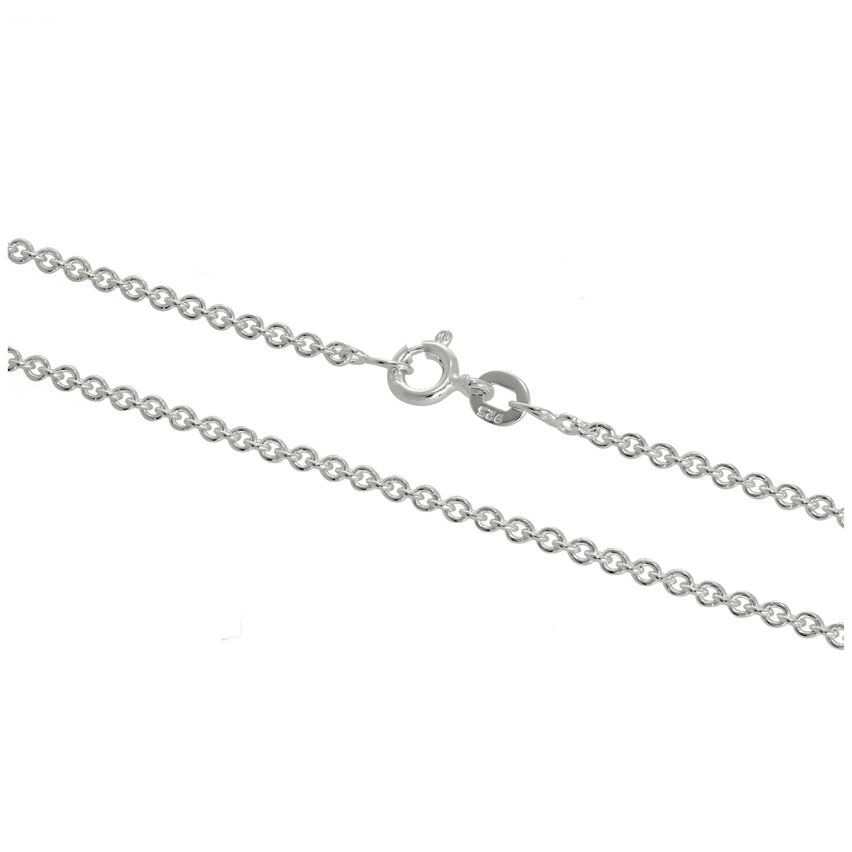 Chaîne en argent sterling de 2 mm, 40 à 61 cm