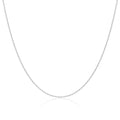 Chaîne torsadée en argent sterling de 1 mm, 40 à 61 cm
