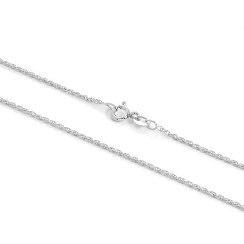 Chaîne torsadée en argent sterling de 1 mm, 40 à 61 cm