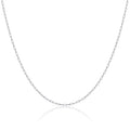Chaîne à maillons longs en argent sterling de 2 mm, 40 à 60 cm