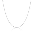 Chaîne Figaro arrondie en argent sterling de 2 mm, 40 à 61 cm