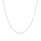 Chaîne Figaro arrondie en argent sterling de 2 mm, 40 à 61 cm