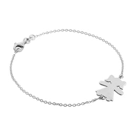 Bracelet Ragdoll en argent sterling 18 cm