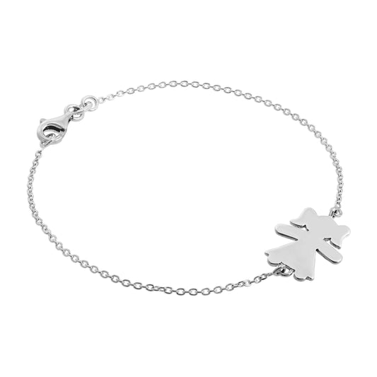 Bracelet Ragdoll en argent sterling 7 pouces