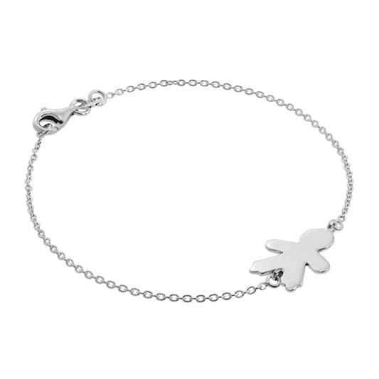 Bracelet Ragdoll Boy en argent sterling 7 pouces