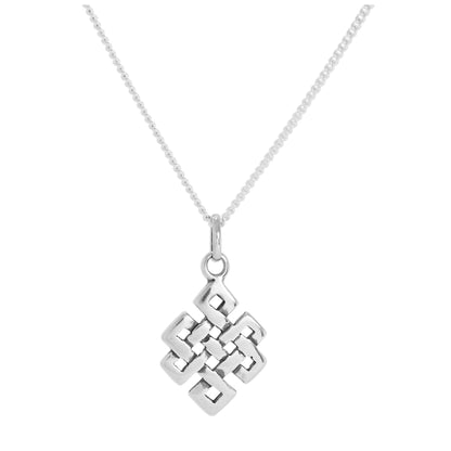 Collier pendentif nœud celtique en argent sterling de 40 à 61 cm