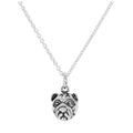 Collier avec pendentif tête de bouledogue 3D en argent sterling, 40 à 61 cm