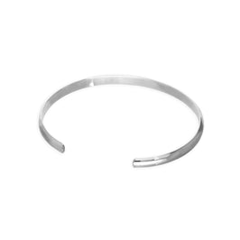 Bracelet homme en argent sterling uni 71 mm