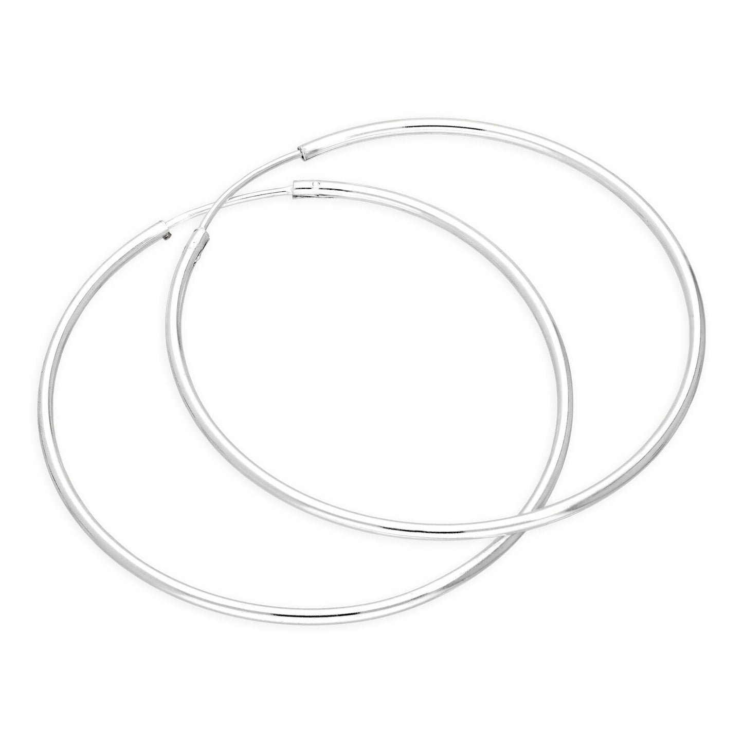 Boucles d'oreilles créoles en argent sterling