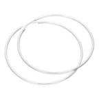 Boucles d'oreilles créoles en argent sterling