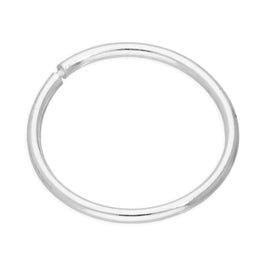 Boucle d'oreille créole légère en argent sterling de 12 mm