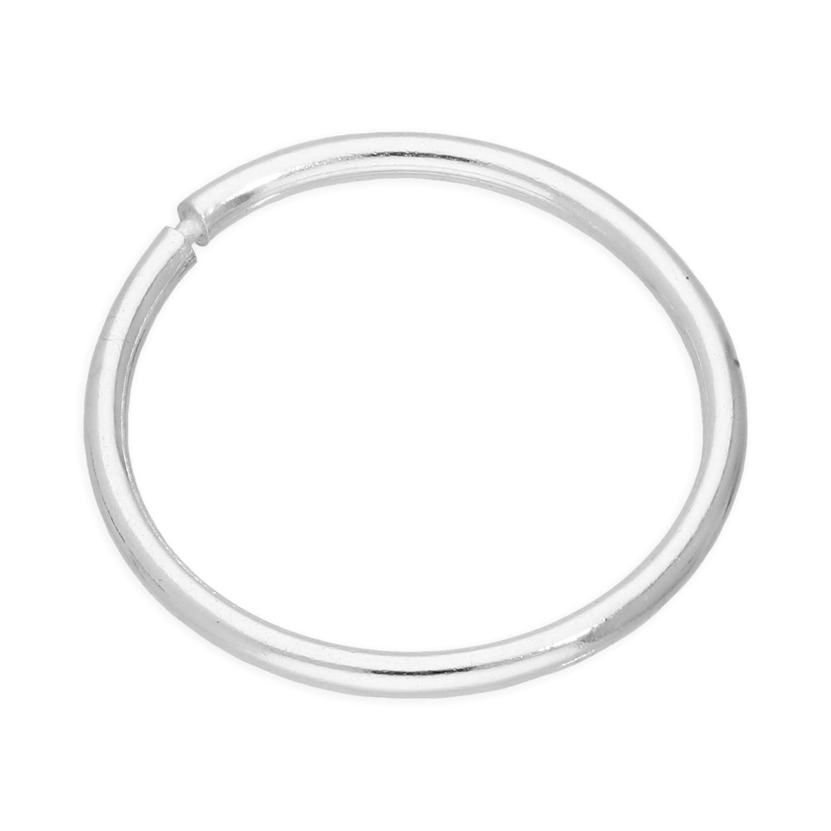 Boucle d'oreille créole légère en argent sterling de 12 mm