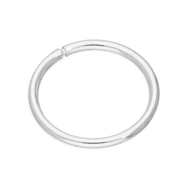 Boucle d'oreille créole légère en argent sterling de 10 mm