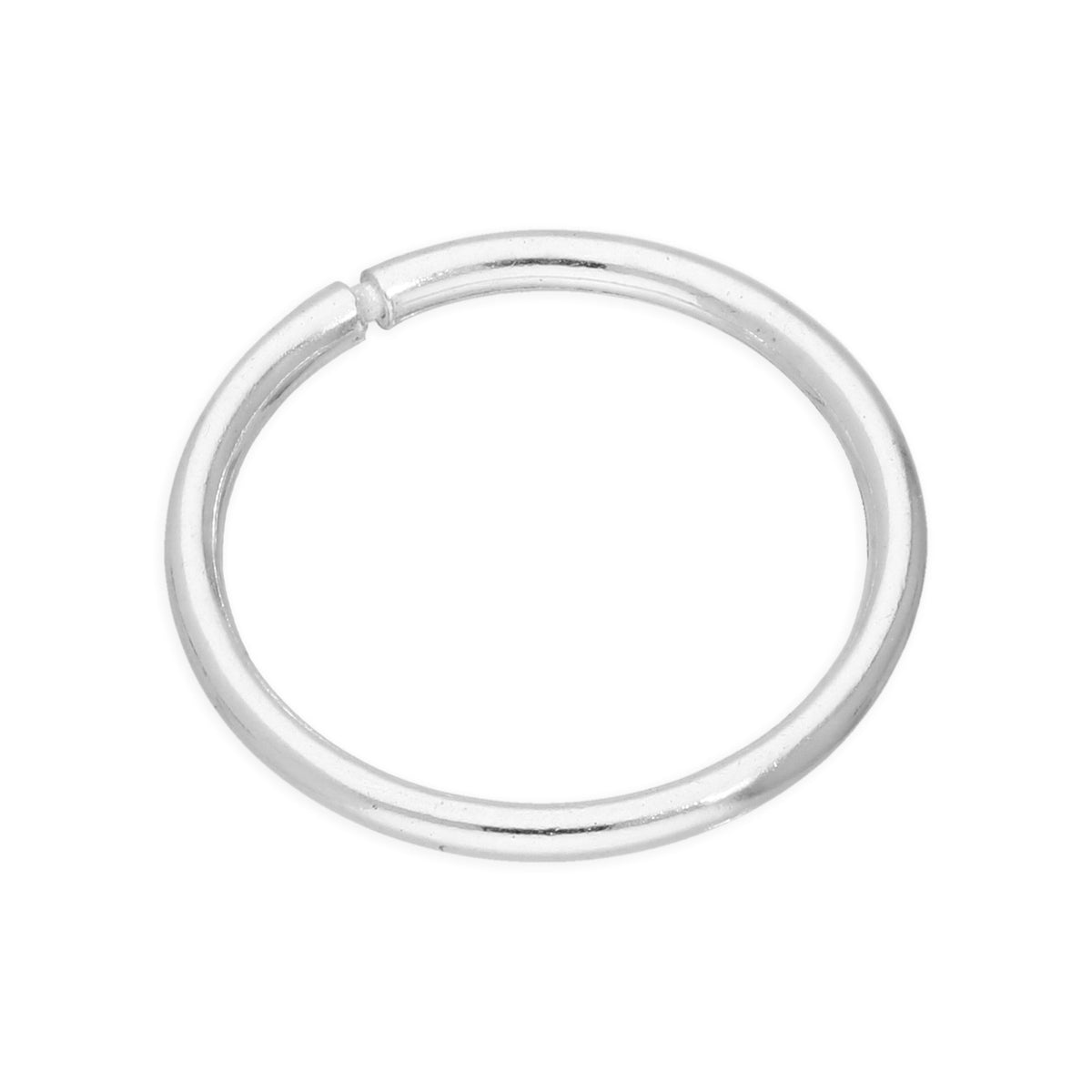Boucle d'oreille créole légère en argent sterling de 10 mm