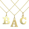 Collier léger à breloques initiales en or 9 carats (AZ)