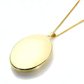 Médaillon ovale en or jaune 9 carats
