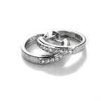 Boucles d'oreilles Huggie en or 9 carats avec diamants