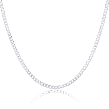 Bracelet ou collier à chaîne gourmette épaisse en argent sterling de 7 à 28 pouces