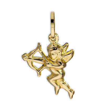 Breloque ange Cupidon en or 9 carats