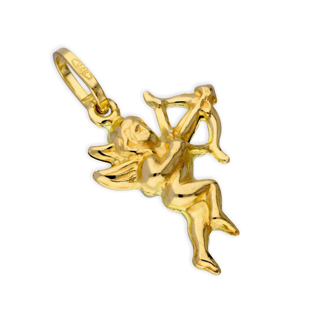 Breloque ange Cupidon en or 9 carats