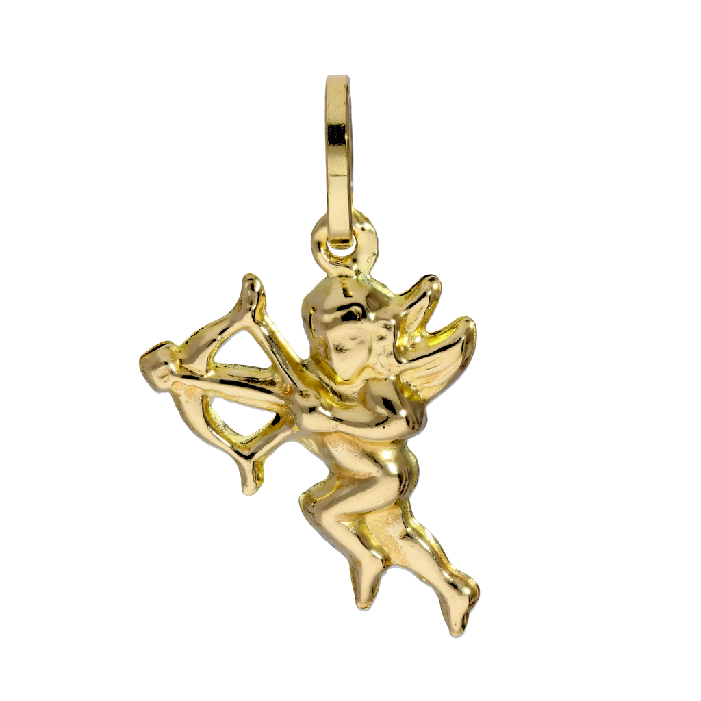 Breloque ange Cupidon en or 9 carats