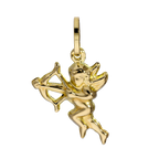 Breloque ange Cupidon en or 9 carats