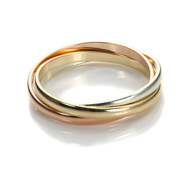 Alliance russe en or mixte 9 carats de 2 mm
