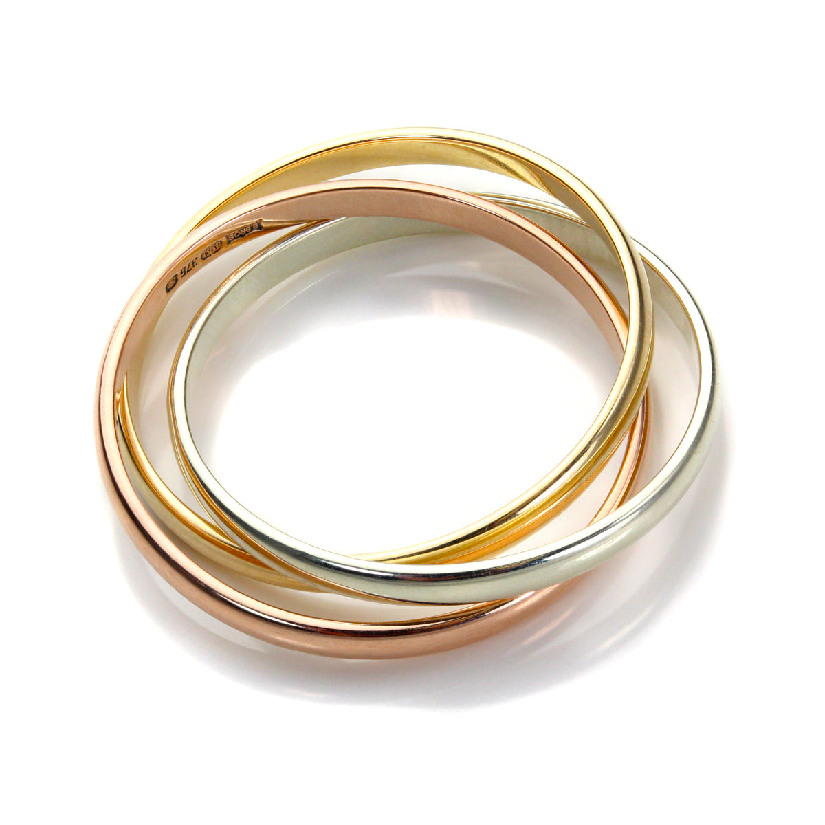 Alliance russe en or mixte 9 carats de 2 mm