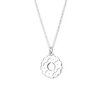 Personalised Sterling Silver Biscuit Necklace