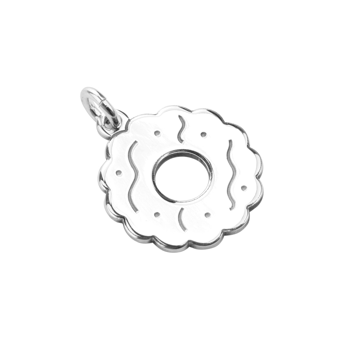 Charm biscuit classique personnalisé en argent sterling