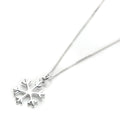 Collier flocon de neige d'hiver en argent sterling