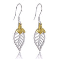 Boucles d'oreilles Abella Bee en argent sterling et plaqué or