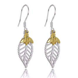 Boucles d'oreilles Abella Bee en argent sterling et plaqué or