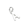 Breloque lettre en argent sterling