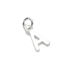 Breloque lettre en argent sterling