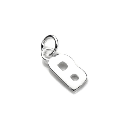 Breloque lettre en argent sterling