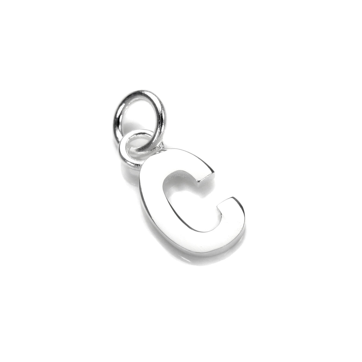 Breloque lettre en argent sterling