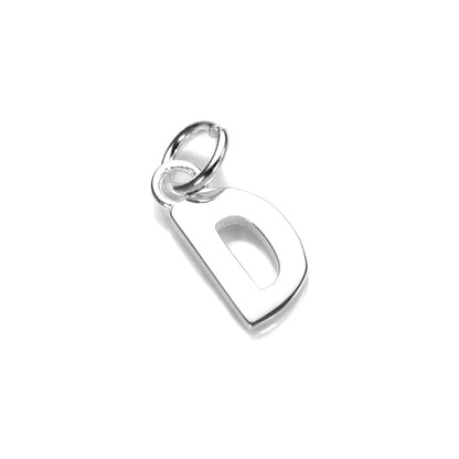 Breloque lettre en argent sterling