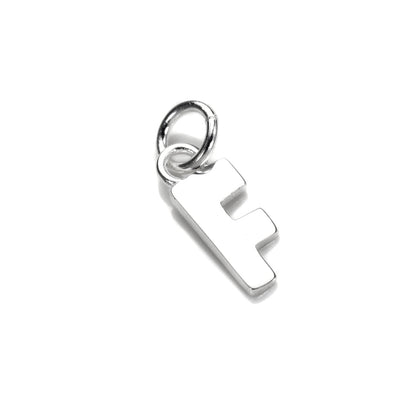 Breloque lettre en argent sterling