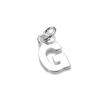 Breloque lettre en argent sterling