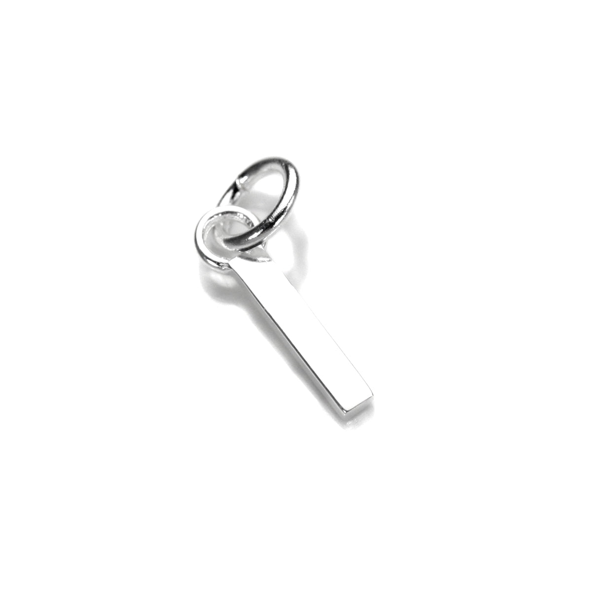 Breloque lettre en argent sterling