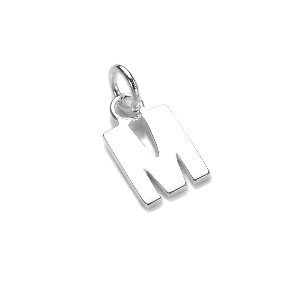 Breloque lettre en argent sterling