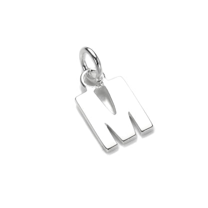 Breloque lettre en argent sterling