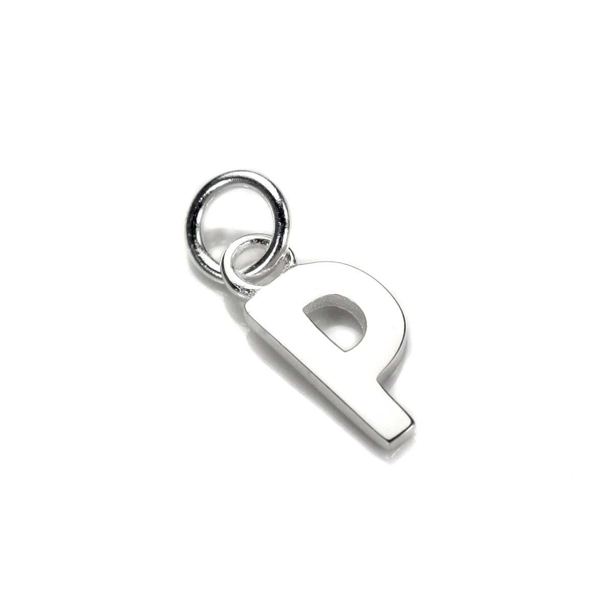 Breloque lettre en argent sterling