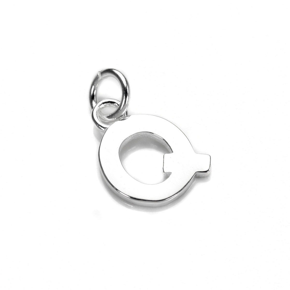 Breloque lettre en argent sterling