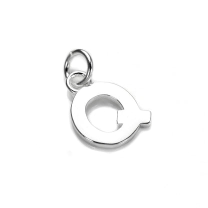 Breloque lettre en argent sterling