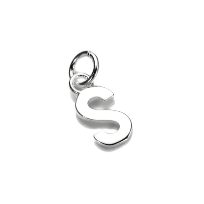 Breloque lettre en argent sterling